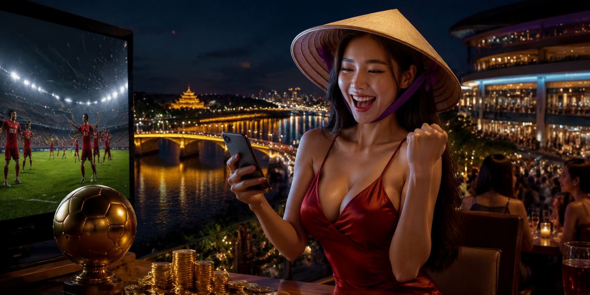 Cổ động viên bóng đá tại Huế theo dõi trận đấu và đặt cược trực tuyến